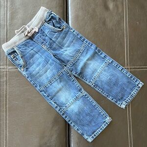 Boy’s Blue Jeans with Gray Waistband
